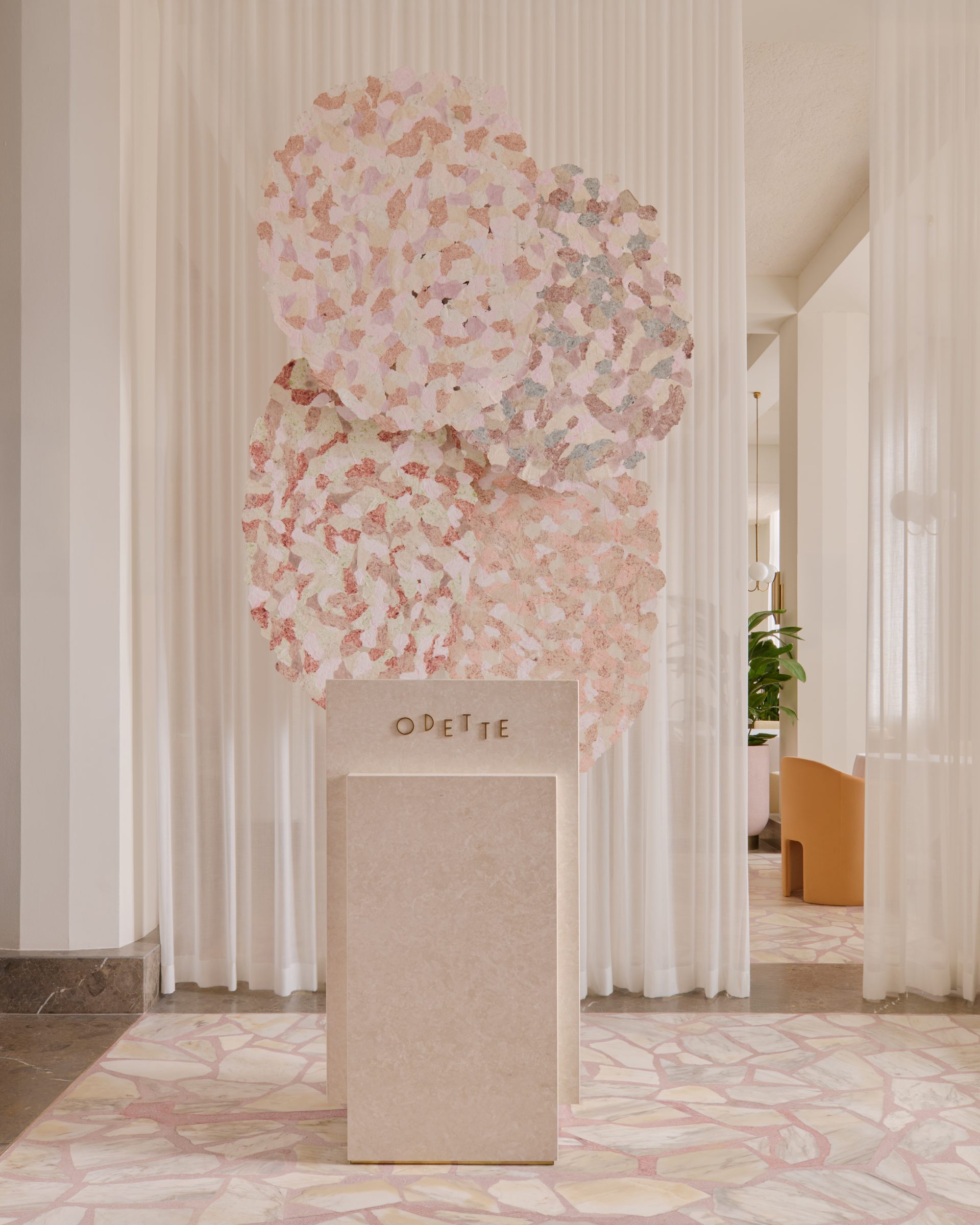 The reception room at Odette